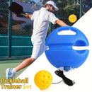 Pickleball Trainer Rebound Practice Set with Green Tethered Ball and Blue Fillable Base -Solo Training Aid for Beginners and Advanced Players Solo Practice and Skill Development