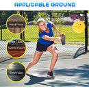 Pickleball Trainer Rebound Practice Set with Orange Tethered Ball and Blue Fillable Base -Solo Training Aid for Beginners and Advanced Players Solo Practice and Skill Development
