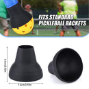 Black Silicone Pickleball Ball Retriever Attachment for Paddle Handle Easy Ball Pickup Training Accessory  No Bend Training Aid for Players