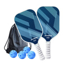 2 pcs Dreamy Purple Fiberglass Pickleball Paddle Racket Set（2 Rackets + 4 Balls + Bag） Lightweight PP Honeycomb Core Training Racket for Beginners and Recreational Play with Cushioned Grip