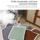 2-piece M size Green Pet Winter Comfort Bundle – 55*45cm Plush Pet Blanket and 50*35cm Thickened Pet Sleeping Bed Set for Dogs and Cats, Double-Sided Warm Blanket with Soft Plush Bed Cushion
