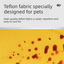 Khaki M size Portable Foldable Pet Bed Mat – Waterproof Travel Dog Bed and Cat Cushion with Carry Handles, Removable Washable Cover, Plush Comfort Padding for Indoor and Outdoor Use