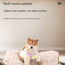 Blue S size Portable Foldable Pet Bed Mat – Waterproof Travel Dog Bed and Cat Cushion with Carry Handles, Removable Washable Cover, Plush Comfort Padding for Indoor and Outdoor Use