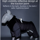 Grey S size Winter Dog Jumpsuit Coat – Waterproof Four-Leg Pet Jacket with Reflective Harness Clip, Windproof Warm Padded Puppy Snowsuit, Adjustable Polyester Dog Clothing for Small to Medium Dogs