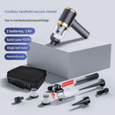 Portable Cordless Handheld Vacuum Cleaner & 6-piece Vacuum Storage Bag Set, 4-in-1 Air Duster, Vacuum Pump and Suction Cleaner with Reusable Compression Bags for Home and Travel