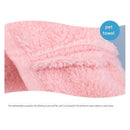 2-piece Blue Quick-drying pet grooming glove towel; made of soft, highly absorbent coral fleece; suitable for drying dogs and cats after bathing.