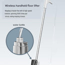 S5 White  Cordless Electric Spin Mop with Spray Function USB Rechargeable Floor Cleaner - Dual Rotating Mop Heads, Wet and Dry Cleaning, Lightweight Home Cleaning Solution for Hard Floors
