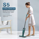 S5 Green  Cordless Electric Spin Mop with Spray Function USB Rechargeable Floor Cleaner - Dual Rotating Mop Heads, Wet and Dry Cleaning, Lightweight Home Cleaning Solution for Hard Floors