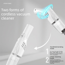 2-piece Home Cleaning  Bundle - Purple UV Mattress Mite Vacuum Cleaner & White Cordless Handheld Stick Vacuum Set, Wireless Rechargeable Home Car Pet Hair Cleaning Kit
