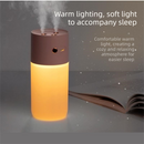 Pink Dual Spray USB Humidifier with Warm LED Night Light - 400ml Mini Portable Desk and Car Humidifier, Quiet Mist Output, ABS and PP Construction, Compact Rechargeable Moisture Solution for Home Office Travel