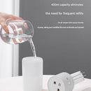 Pink Dual Spray USB Humidifier with Warm LED Night Light - 400ml Mini Portable Desk and Car Humidifier, Quiet Mist Output, ABS and PP Construction, Compact Rechargeable Moisture Solution for Home Office Travel