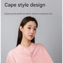Pink Maternity Nursing Shoulder Wrap Cape – Ultra Soft Sakura Fleece Postpartum Shawl, Windproof Warm Nursing Cover for Breastfeeding, Pregnancy & Winter Comfort