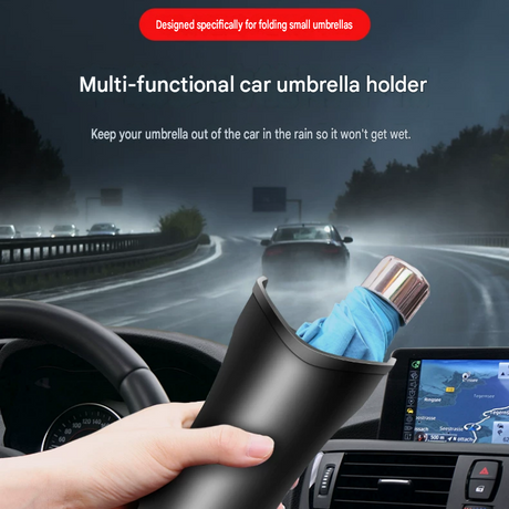 Car Umbrella Storage Bucket—a hanging storage container that is convenient to use; suitable for seatbacks or car doors, it is compact, practical, and doubles as a trash bin.