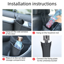 2pcs Car Umbrella Storage Bucket—a hanging storage container that is convenient to use; suitable for seatbacks or car doors, it is compact, practical, and doubles as a trash bin.
