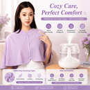 2 pcs Relaxing Winter Set - Purple  Nursing Cape and White Mini Humidifier Soothing – Soft Postpartum Shawl & 650ml USB Air Humidifier for Home Comfort，Relax Self Care Present for Women