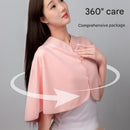 2 pcs Relaxing Winter Set - Purple  Nursing Cape and White Mini Humidifier Soothing – Soft Postpartum Shawl & 650ml USB Air Humidifier for Home Comfort，Relax Self Care Present for Women