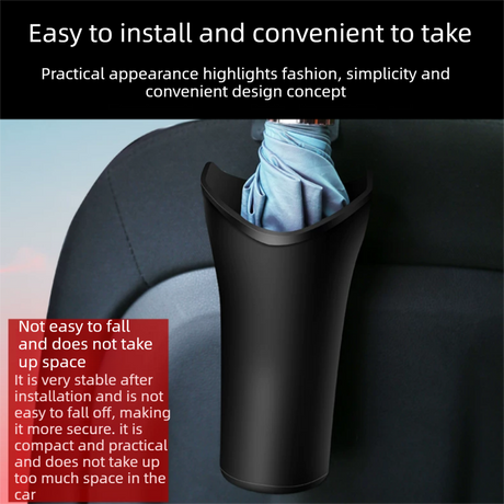 2 pcs Car interior essentials set-Grey Car Air Vent Aroma Diffuser &Black  Hanging Storage Bin- hanging storage container that is convenient to use and Compact