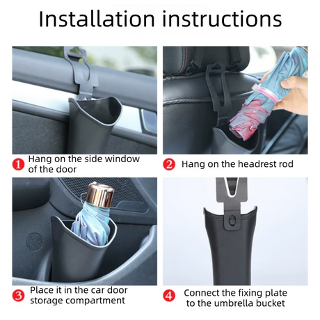 2 pcs Car interior essentials set-Grey Car Air Vent Aroma Diffuser &Black  Hanging Storage Bin- hanging storage container that is convenient to use and Compact