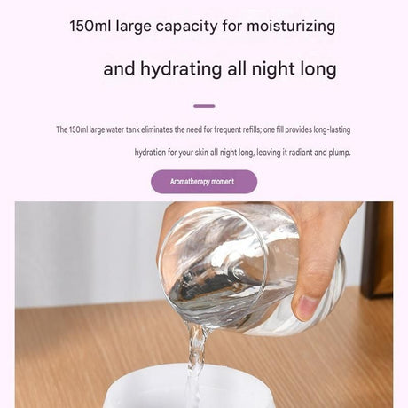White Bud-shaped aroma diffuser 150ml Ultrasonic Aroma Diffuser Humidifier with Night Light – Essential Oil Fragrance Diffuser for Bedroom, Living Room, Office & Bathroom