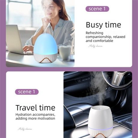 White Bud-shaped aroma diffuser 150ml Ultrasonic Aroma Diffuser Humidifier with Night Light – Essential Oil Fragrance Diffuser for Bedroom, Living Room, Office & Bathroom