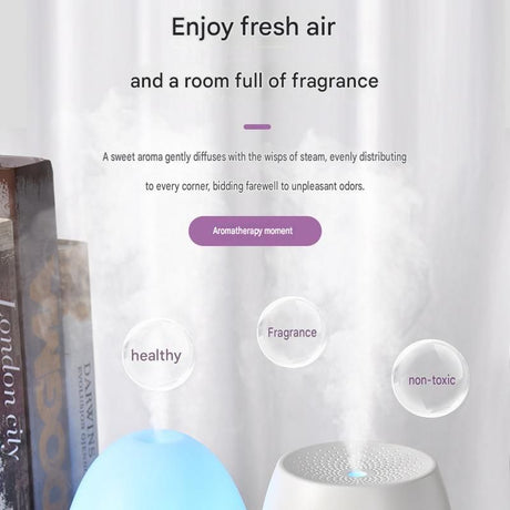 3-piece Office Comfort Gift Bundle Set – White Aromatherapy Diffuser, White Self-Stirring Cup & Khaki Sherpa Throw Blanket for Work, Home & Travel Relaxation（Please provide your own gift box）