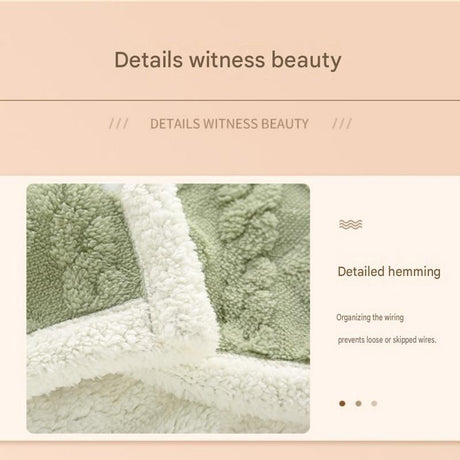 3-piece Office Comfort Gift Bundle Set – White Aromatherapy Diffuser, White Self-Stirring Cup & Khaki Sherpa Throw Blanket for Work, Home & Travel Relaxation（Please provide your own gift box）