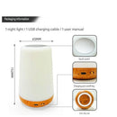 White LED Rechargeable Night Light with 13 Colors – 1200mAh Touch Bedside Lamp & Portable Ambient Lighting