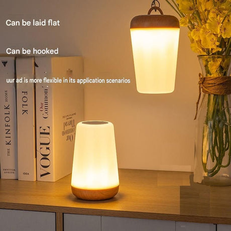 White LED Rechargeable Night Light with 16 Colors – 1200mAh Touch Bedside Lamp & Portable Ambient Lighting
