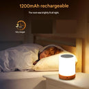 White LED Rechargeable Night Light with 16 Colors – 1200mAh Touch Bedside Lamp & Portable Ambient Lighting