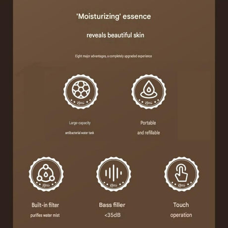 Black 500ml Smart Ultrasonic Humidifier & Aroma Diffuser – USB Silent Air Moisturizer, LED Bedroom Mist Maker