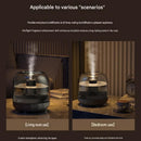 Black 500ml Smart Ultrasonic Humidifier & Aroma Diffuser – USB Silent Air Moisturizer, LED Bedroom Mist Maker