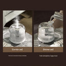 Black 500ml Smart Ultrasonic Humidifier & Aroma Diffuser – USB Silent Air Moisturizer, LED Bedroom Mist Maker