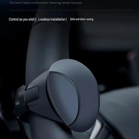 Car Steering Wheel Spinner Ball — Crafted from silicone, nylon, and metal, it features 360-degree rotation and a non-slip grip. Easy to install, it helps you steer effortlessly and navigate turns smoothly