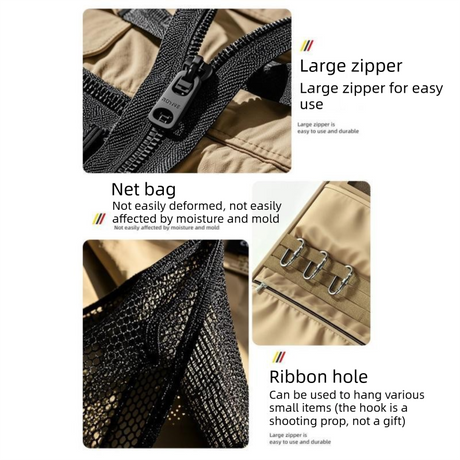 Brown Car Seat Back Organizer - 210D Oxford Cloth, Water-Resistant & Multi-Pocket Design - Space-Saving Storage for Cars, Camping & Home Use