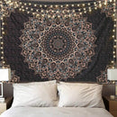 Black 150*200cm Mandala Tapestry – Wall Hanging Decor for Living Room, Bedroom, or Guest Room