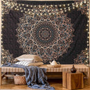 Black 150*200cm Mandala Tapestry – Wall Hanging Decor for Living Room, Bedroom, or Guest Room