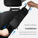 Black Universal Car Seat Side Storage Organizer - Oxford Cloth Mesh Hanging Bag with Zipper Pocket for Phone and Essentials, Slim Fit Auto Interior Tidy