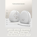 White Rechargeable White Noise Sleep Aid Night Light - 10 Soothing Nature Sounds, Dimmable RGB Mood Lighting, Timer Function for Baby Nursing and Adult Relaxation