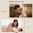 White Rechargeable White Noise Sleep Aid Night Light - 10 Soothing Nature Sounds, Dimmable RGB Mood Lighting, Timer Function for Baby Nursing and Adult Relaxation