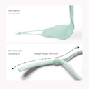 Pink Mulberry Silk Sleep Eye Mask - Cloud Shaped Blackout Blindfold with Adjustable Strap, Lightweight Travel and Nap Essential for Sensitive Skin