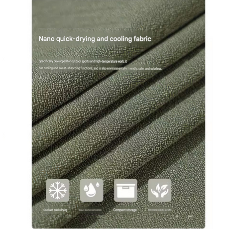 Grey Portable Quick Dry Towel with  Elephant Storage Box  - Microfiber Cooling Sports Sweat Towel with Silicone Case  for Gym Swimming Travel