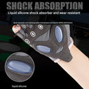 Pink L size Women's Half-Finger Fitness Gloves - Liquid Silicone Shock Absorption, Ice Silk Breathable Fabric, Non-Slip Grip for Gym Yoga Cycling Weight Training