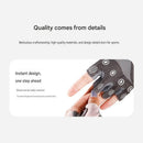 Black M size Women's Half-Finger Fitness Gloves - Liquid Silicone Shock Absorption, Ice Silk Breathable Fabric, Non-Slip Grip for Gym Yoga Cycling Weight Training