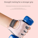 Black L size Women's Half-Finger Fitness Gloves - Liquid Silicone Shock Absorption, Ice Silk Breathable Fabric, Non-Slip Grip for Gym Yoga Cycling Weight Training