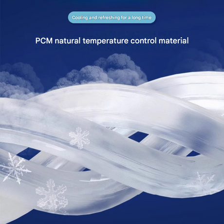 Gradient Blue Instant Cool PCM Neck Ring - 28°C Phase Change Material for Sweat-Free Relief - Ultra-Light 135g Comfort for Sports, Office, and Summer Travel
