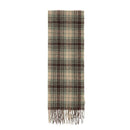 Striped Wool-Blend Beanie & Plaid Fringed Scarf Set — Soft Knit Hat (36 x 26 cm) and Oversized Shawl (200 x 65 cm); A Must-Have for Christmas and Cold Weather
