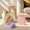 2-Pack Purple Portable Silicone Pet Travel Bowl - Foldable Outdoor Water & Food Dish for Dogs & Cats - Eco-Friendly, Lightweight & Durable with Aluminum Carabiner for Walking, Hiking & Camping