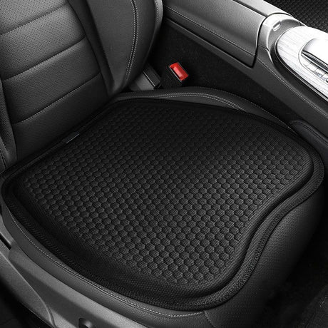Black Universal Honeycomb Gel Seat Cushion - Breathable Cooling Pad for Car & Office - Ergonomic Pressure Relief & Non-Slip Design for Long Sitting