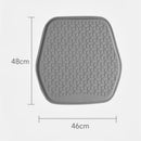 Grey Universal Cooling Gel Seat Cushion - TPR Breathable Honeycomb Pad for Car & Office Chair
