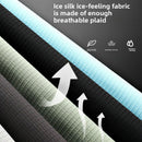 Black Universal Cooling Gel Seat Cushion - TPR Breathable Honeycomb Pad for Car & Office Chair